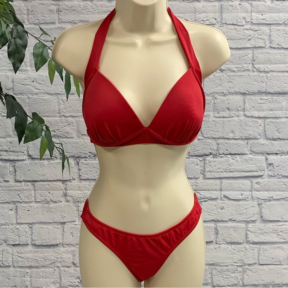 VENUS Swimwear Red Halter Bikini